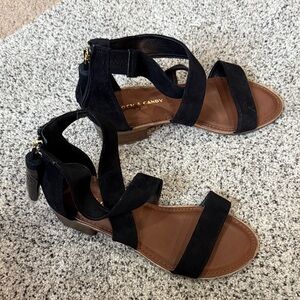 Rock & Candy Black Strappy Sandals